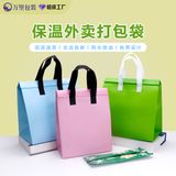  Túi vải không dệt đóng gói mang đi, túi takeaway, túi đựng thực phẩm và thương mại 