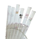  Ống Hút Thủy Tinh Borosilicate In Họa Tiết Nhiều Màu - Ống Hút Dễ Thương Dùng Cho Đồ Uống, Sinh Tố, Trà Sữa, Quà Tặng [GIAO HÀNG 2-10 NGÀY | SỈ TỪ 2 TRIỆU | CÓ THỂ IN LOGO] 