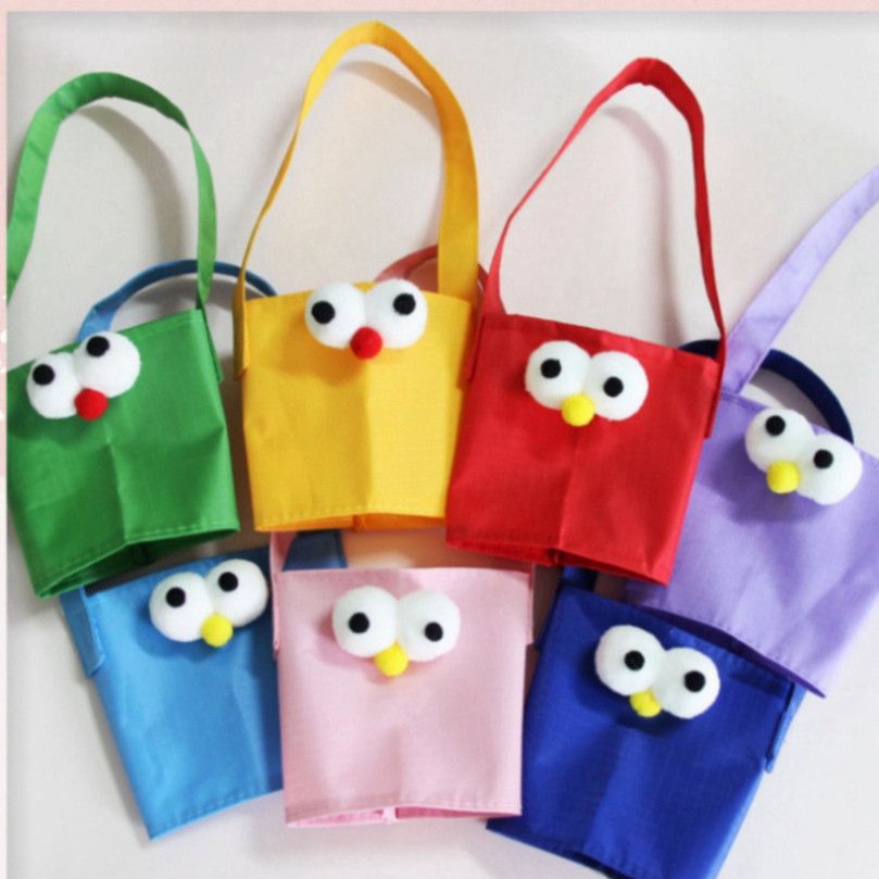  Bộ 5 Túi Đựng Ly Canvas Bảo Quản Nhiệt, Quai Xách Hình Đôi Mắt toPK1324 