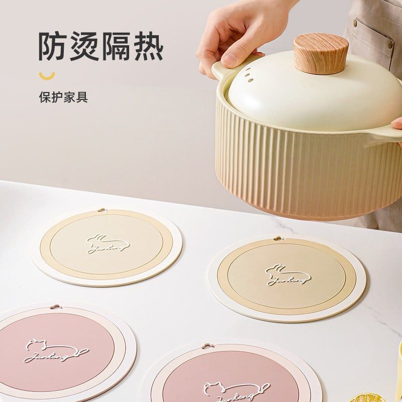  Lót Cách Nhiệt Cao Su Mềm Màu Sắc Đa Dạng - Tấm Lót Bát, Nồi Chống Bỏng Gia Dụng Hình Tròn, Bán Buôn [GIAO HÀNG 2-10 NGÀY | SỈ TỪ 2 TRIỆU | CÓ THỂ IN LOGO] 