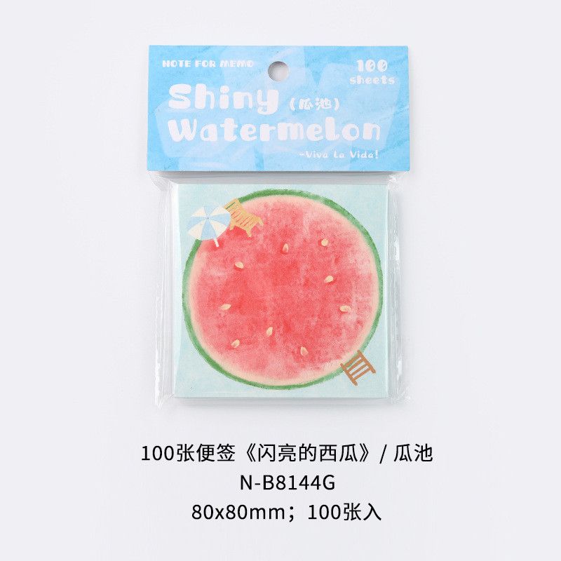 (HÀNG ĐẶT TRƯỚC) Set 5 Ghi Chú Dưa Hấu Trái Cây Mùa Hè Sáng Tạo Màu Nước Dễ Thương [GIAO HÀNG 2-10 NGÀY | SỈ TỪ 2 TRIỆU | CÓ THỂ IN LOGO] 