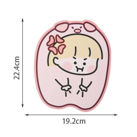  Miếng lót chuột silicon dễ thương hình bé gái màu hồng 20x20cm - PK633 Giá Siêu Hấp Dẫn! 