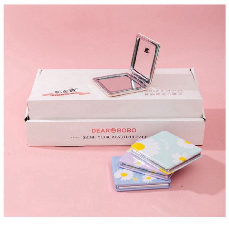  Gương trang điểm mini Classy xách tay hai mặt, thiết kế dễ thương phong cách Hàn Quốc, gương hoạt hình PK57. 