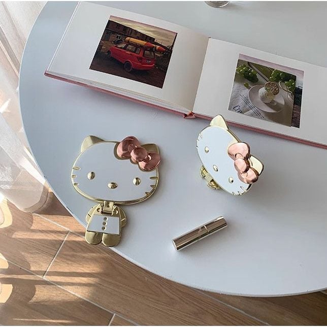  Gương Nhỏ Mini Hình Mèo Thiếu Nữ Cầm Tay Dễ Thương Có Thể Gập [GIAO HÀNG 2-10 NGÀY | SỈ TỪ 2 TRIỆU | CÓ THỂ IN LOGO] 