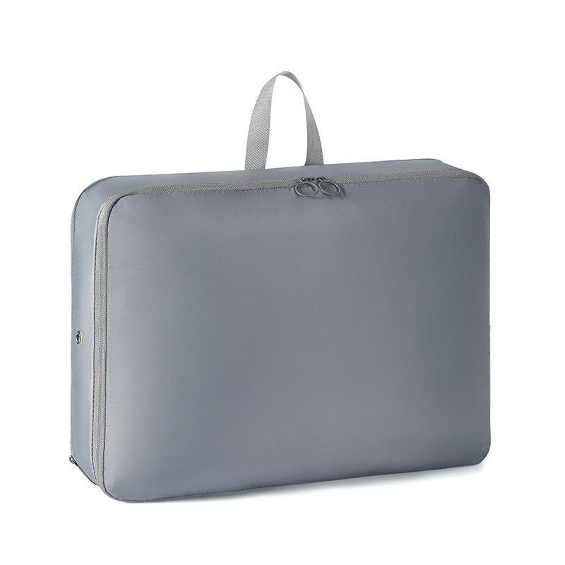  斜纹牛津布羽绒服收纳包带拉链双层家用旅行衣物压缩袋免抽气立体 