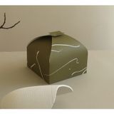  Hộp Carton Bao Bì Bánh Ngọt Nướng Phong Cách Wabababana Văn Học Đơn Giản 