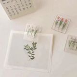  Kẹp giấy Acrylic trong suốt hình hoa tulip – Giải pháp thông minh cho văn phòng phẩm PK937 