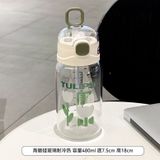  Cốc Nước Thủy Tinh Dễ Thương Dành Cho Bé Gái - Thiết Kế Mới, Ống Hút Trong Suốt (Đặt Trước) 