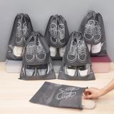  10 Túi Vải Đựng Giày Dây Rút Chống Bụi Du Lịch Size Lớn 44x32cm [GIAO HÀNG 2-10 NGÀY | SỈ TỪ 2 TRIỆU | CÓ THỂ IN LOGO] 
