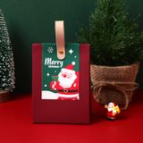  Hộp đựng tay cầm da kiểu mới hộp rỗng giáng sinh đựng kẹo quà tặng 