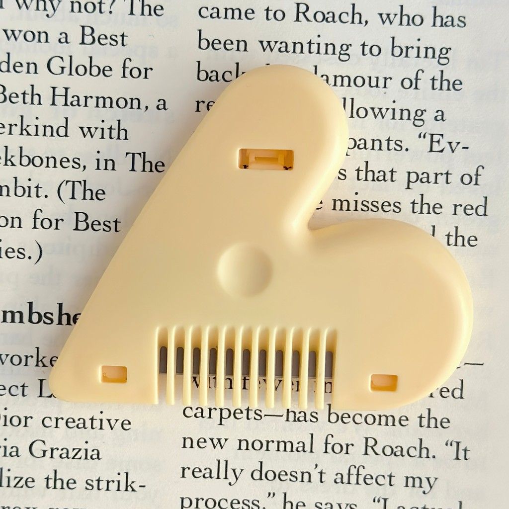  爱心形削发器双面修发刀桃心削发刀心形修剪刘海削发神器修发梳 