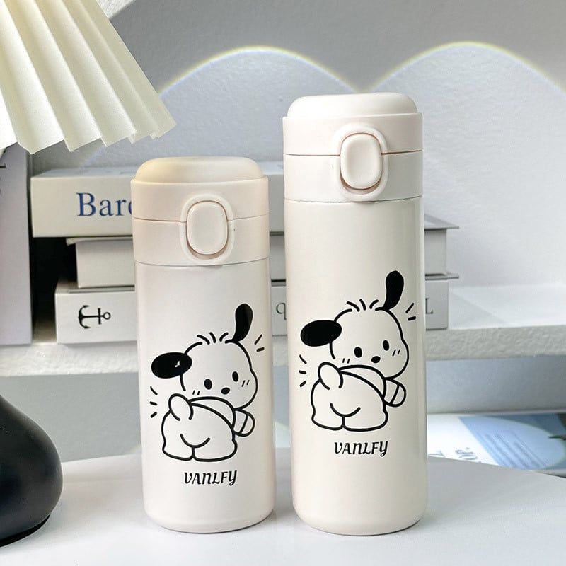  Cốc giữ nhiệt mẫu mới nắp bật cốc nước hình hạt đậu thiết kế đơn giản cho nam và nữ 