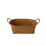  Giỏ Đựng Đồ Dệt Cổ Điển Màu Nâu, Kẻ Sọc - Rổ Đựng Mỹ Phẩm Để Bàn Phòng Khách Gia Dụng, Phụ Kiện Trang Trí Đa Năng [GIAO HÀNG 2-10 NGÀY | SỈ TỪ 2 TRIỆU | CÓ THỂ IN LOGO] 