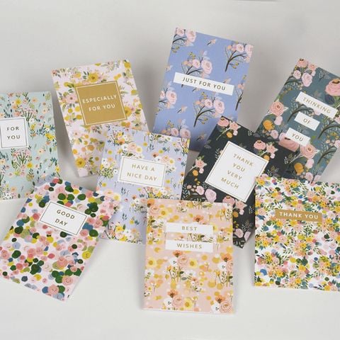  (HÀNG ĐẶT TRƯỚC) 20 Thiệp Chúc Mừng Quà Tặng Sinh Viên Phiên Bản Hàn Quốc Đơn Giản Mini Thiệp Chúc M 