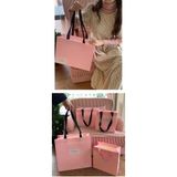  Túi quà tặng màu hồng cao cấp, túi mua sắm shop thời trang trẻ em 
