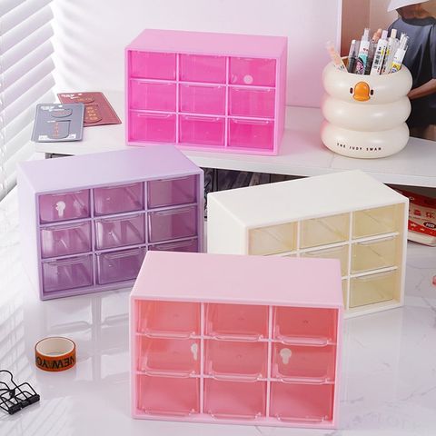  (Hàng đặt trước )combo 5 Hộp Đựng Đồ Trang Điểmt Làm Móng Cảm Giác Cao Cấp Màu Đỏ Nhỏ Ba Vàng Hộp Trang Sức Ngăn Kéo 