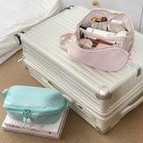 Túi Đựng Mỹ Phẩm Nylon Dung Tích Lớn Màu Hồng - Túi Xách Tay Du Lịch Cao Cấp Cho Nữ, Đựng Đồ Vệ Sinh Cá Nhân [GIAO HÀNG 2-10 NGÀY | SỈ TỪ 2 TRIỆU | CÓ THỂ IN LOGO] 