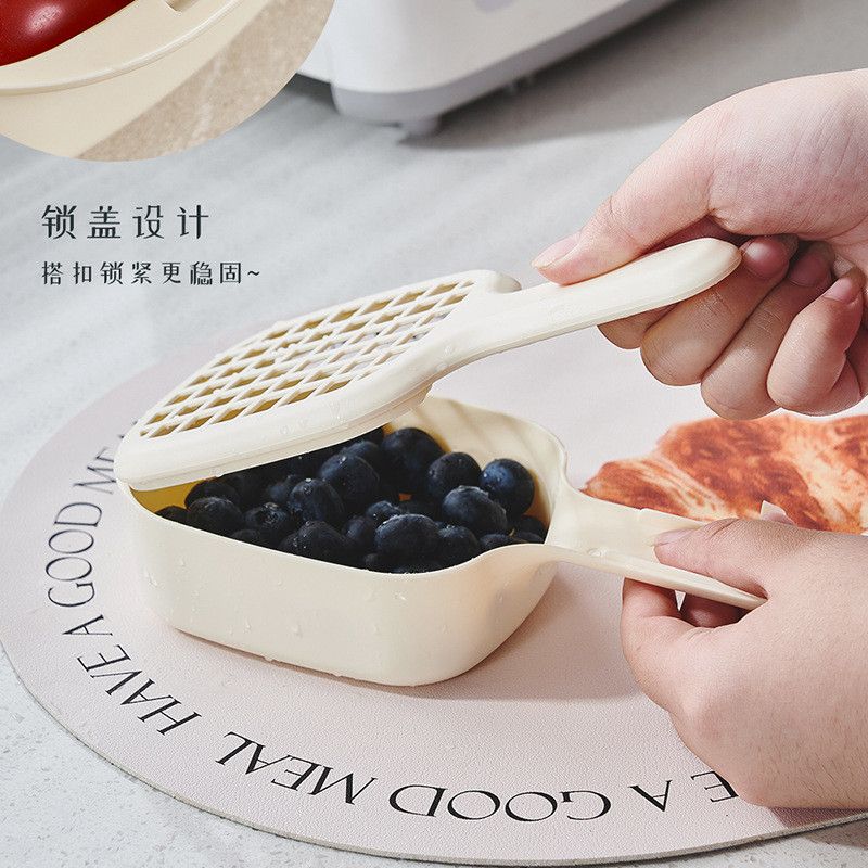  Giỏ Thoát Nước Có Tay Cầm Đựng Rau Quả Dùng Vi Sóng [GIAO HÀNG 2-10 NGÀY | SỈ TỪ 2 TRIỆU | CÓ THỂ IN LOGO] 