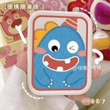  Gương Di Động Hình Khủng Long Hoạt Hình Dễ Thương - Gương Trang Điểm Cho Sinh Viên, Ký Túc Xá, Văn Phòng [GIAO HÀNG 2-10 NGÀY | SỈ TỪ 2 TRIỆU | CÓ THỂ IN LOGO] 