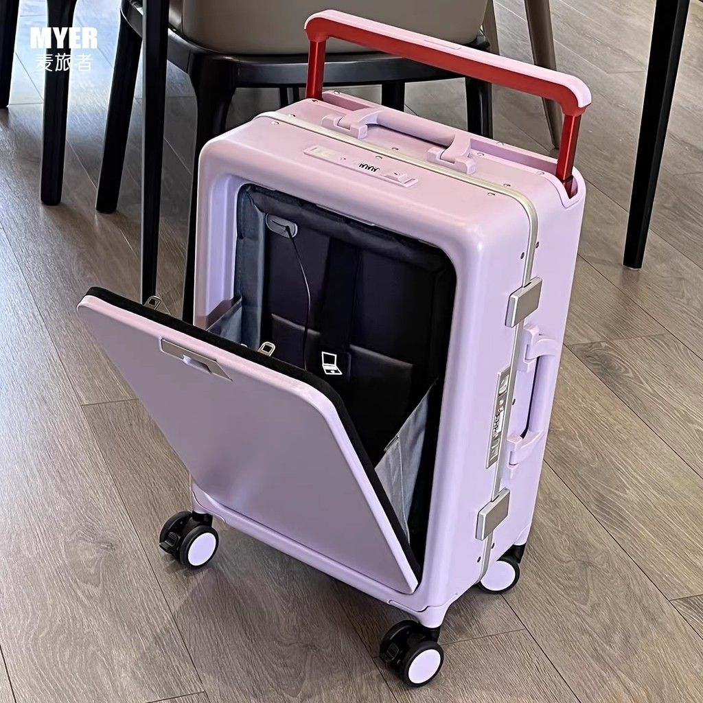  Vali Kéo MYER Mặt Trước Mở Bằng PC - Hành Lý Xách Tay Có Khóa TSA, Bánh Xe Hãm Tốc, USB, Nhiều Màu Sắc Cho Nữ [GIAO HÀNG 2-10 NGÀY | SỈ TỪ 2 TRIỆU | CÓ THỂ IN LOGO] 