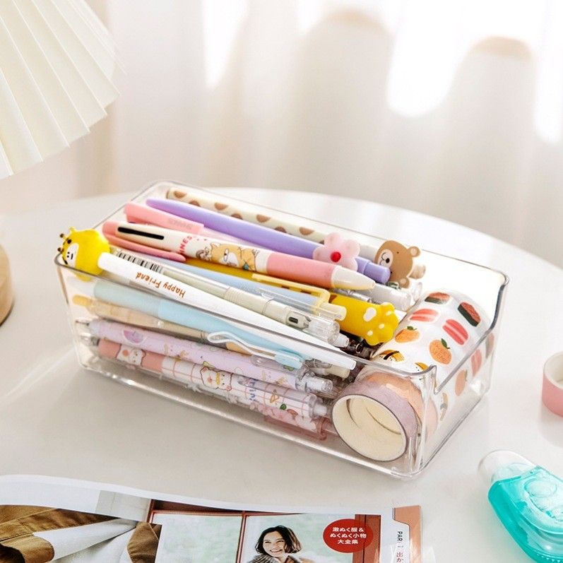  Hộp Đựng Giấy Ghi Chú Để Bàn Trong Suốt Bằng Nhựa - Kệ Đựng Post-it, Văn Phòng Phẩm Đơn Giản [GIAO HÀNG 2-10 NGÀY | SỈ TỪ 2 TRIỆU | CÓ THỂ IN LOGO] 