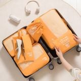  Bộ 6 Túi Đựng Du Lịch Phân Loại Quần Áo - Túi Xếp Đồ Gọn Gàng Tiện Lợi Khi Đi Du Lịch, Công Tác [GIAO HÀNG 2-10 NGÀY | SỈ TỪ 2 TRIỆU | CÓ THỂ IN LOGO] 