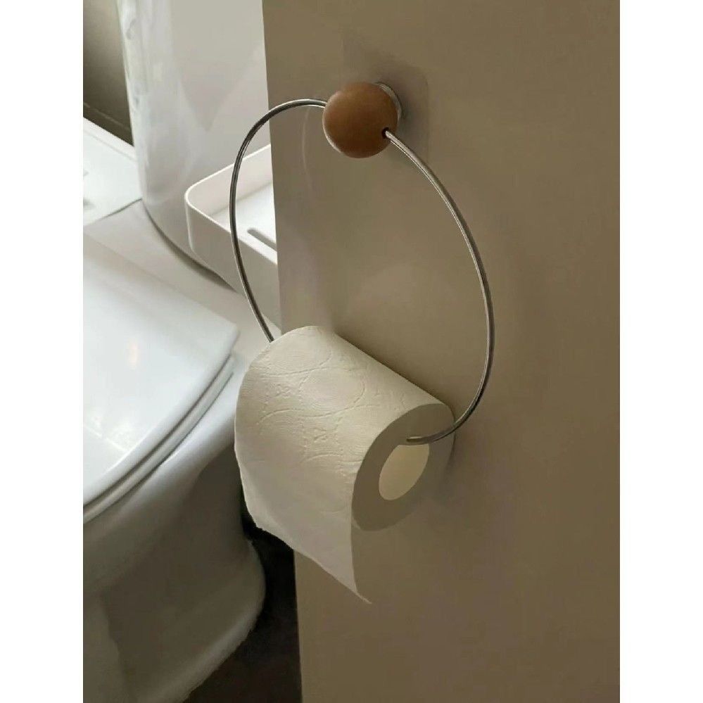  Giá Treo Khăn Giấy Cuộn Bằng Thép Không Gỉ - Vòng Khăn Trang Trí Dạng Treo Đơn Giản, Phụ Kiện Phòng Tắm, Nhà Bếp [GIAO HÀNG 2-10 NGÀY | SỈ TỪ 2 TRIỆU | CÓ THỂ IN LOGO] 