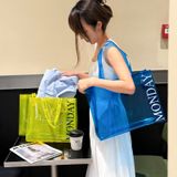  Túi xách tay cao cấp cho cửa hàng thời trang xanh túi đan mua sắm đóng gói đựng quà 