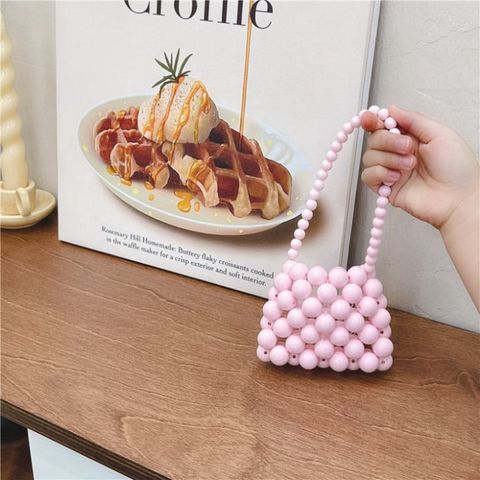  Túi xách mini Classy xách tay kết bằng hạt nhựa nhiều màu nổi bật dành cho nữ T1180 