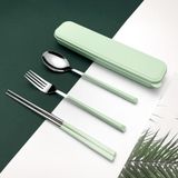 Bộ 3 Muỗng Đũa Nĩa Inox304 Có Hộp Đựng Cao Cấp Màu Pastel [GIAO HÀNG 2-10 NGÀY | SỈ TỪ 2 TRIỆU | CÓ THỂ IN LOGO] 