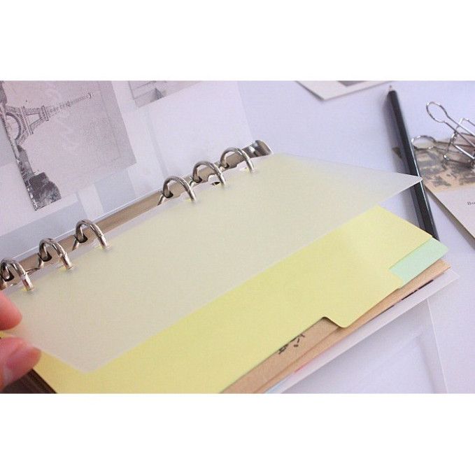  ``(ĐẶT TRƯỚC) Bộ 50 Tấm Ngăn Phân Chia Lá Rời Aaaba - Vách Ngăn PP Trong Suốt Mờ Dày Đặc Chất Lượng`` 