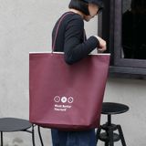  Túi vải không dệt hình thang màu đỏ cao cấp túi quà tặng thân thiện môi trường 