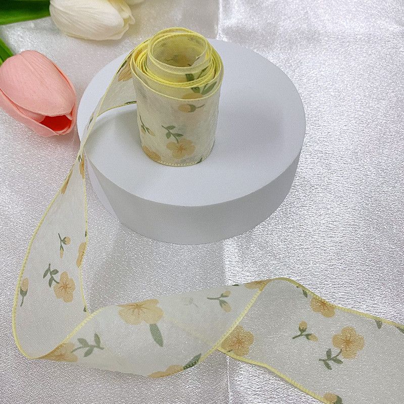  Dải Ruy Băng Voan Hoa Nhí Nơ Bướm Tự Làm Trang Trí Hộp Quà [GIAO HÀNG 2-10 NGÀY | SỈ TỪ 2 TRIỆU | CÓ THỂ IN LOGO] 