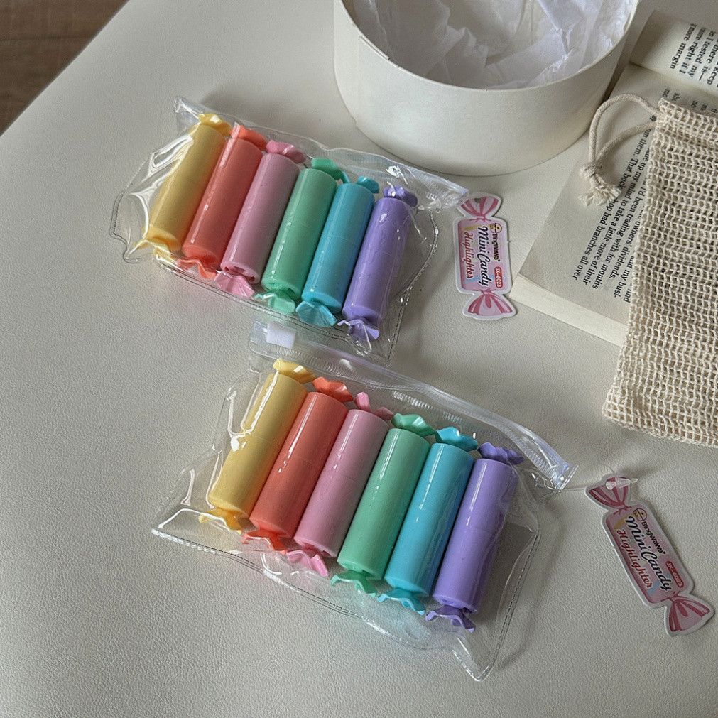  Bộ 5 Bút Màu Kẹo Hàn Quốc: Huỳnh Quang Nhanh Khô, Sáng Tạo Cá Tính! 
