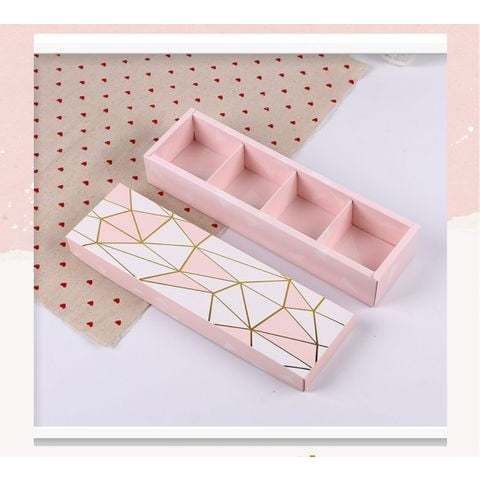  Hộp & túi bánh ngọt, bánh nướng, bánh mousse hình chữ nhật, chia ngăn, đựng thực phẩm làm quà tặng Q692 