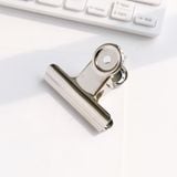  Kẹp Đuôi Dài Đầu Tròn Bằng Thép Không Gỉ - Kẹp Hóa Đơn Đa Năng, Phụ Kiện Văn Phòng, Sổ Tay [GIAO HÀNG 2-10 NGÀY | SỈ TỪ 2 TRIỆU | CÓ THỂ IN LOGO] 