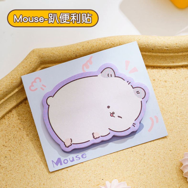  “(ĐẶT TRƯỚC) Bộ 50 Tem Ghi Chú Dễ Thương Hình Thú, Giấy Dán Chữ N Độc Đáo” 