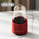  Hộp Đựng Cọ Trang Điểm PP Xoay Nắp Màu Đỏ, Xanh, Be - Thùng Lưu Trữ Đa Năng Có Nắp Chống Bụi, Cao Cấp Trong Suốt [GIAO HÀNG 2-10 NGÀY | SỈ TỪ 2 TRIỆU | CÓ THỂ IN LOGO] 