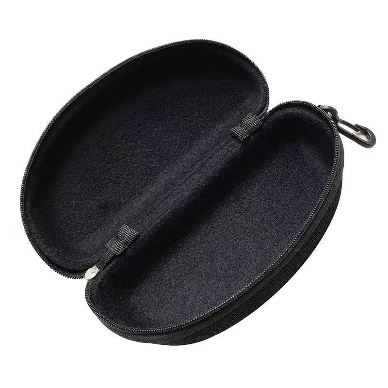  Hộp Kính Mắt Khóa Kéo Vải Oxford Màu Đen - Túi Đựng Kính Râm Chống Va Đập, Có Móc Treo, Bán Buôn [GIAO HÀNG 2-10 NGÀY | SỈ TỪ 2 TRIỆU | CÓ THỂ IN LOGO] 