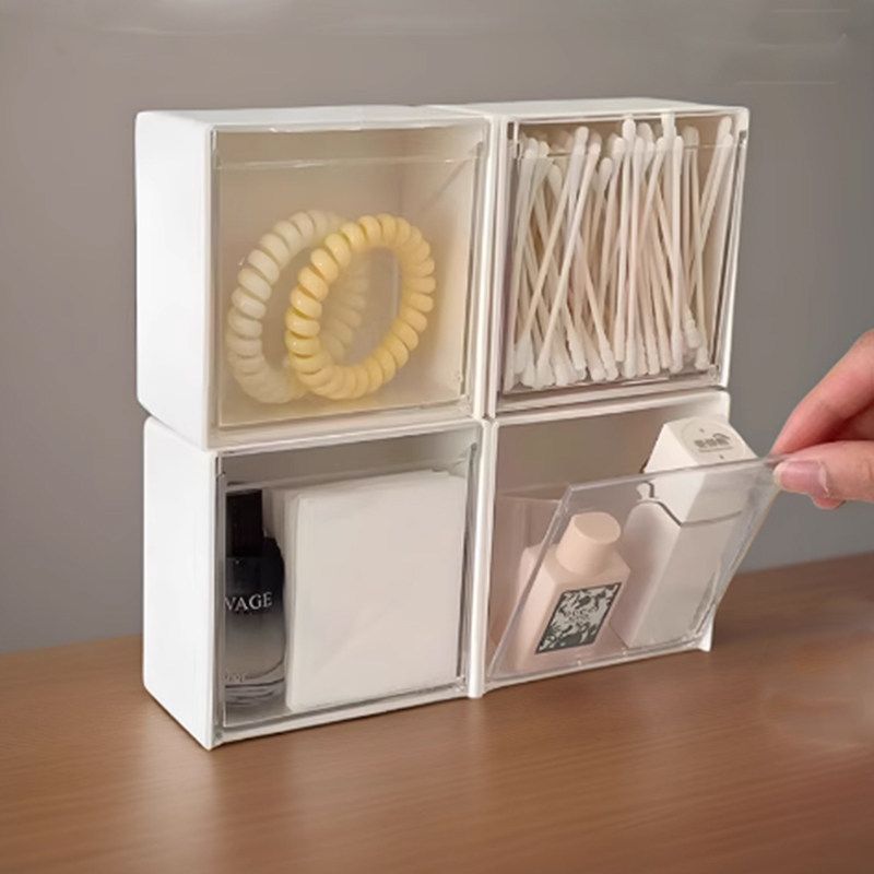  Giá Treo Tường Phòng Tắm Đa Năng - Hộp Đựng Tăm Bông, Bông Tẩy Trang, Kẹp Tóc, Đồ Vật Nhỏ, Dạng Hộp Lật [GIAO HÀNG 2-10 NGÀY | SỈ TỪ 2 TRIỆU | CÓ THỂ IN LOGO] 