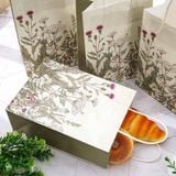  Túi giấy quà tặng họa tiết bò trắng cao cấp túi sinh nhật đựng trang sức 