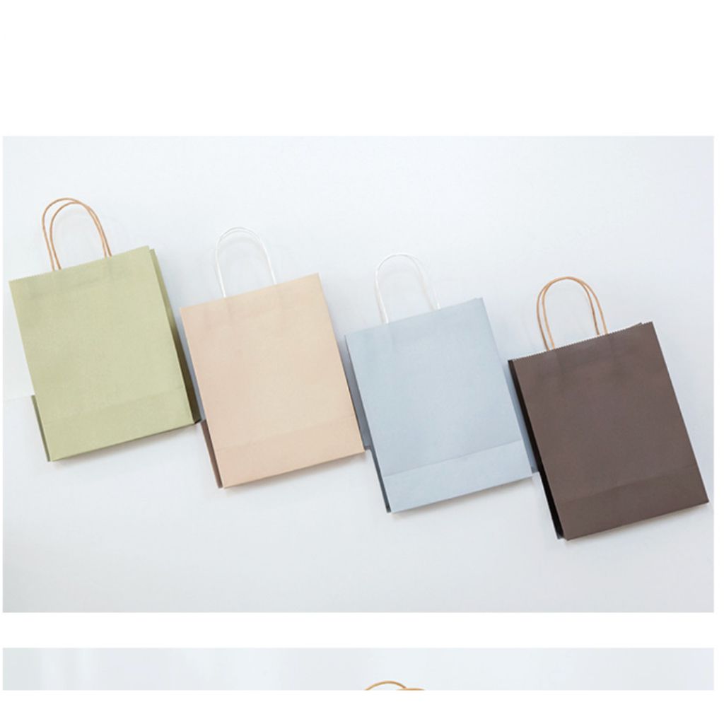  Combo 5 TÚI GIẤY KRAFT DÀY DẶN LÀM QUÀ TẶNG  MÀU PASTEL, NHIỀU SIZE 
