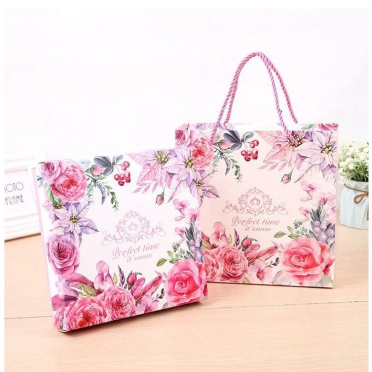  ```Bộ 10 Hộp quà sang trọng, Túi quà hoa hồng bền đẹp Q1546``` 