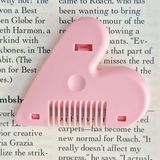  爱心形削发器双面修发刀桃心削发刀心形修剪刘海削发神器修发梳 