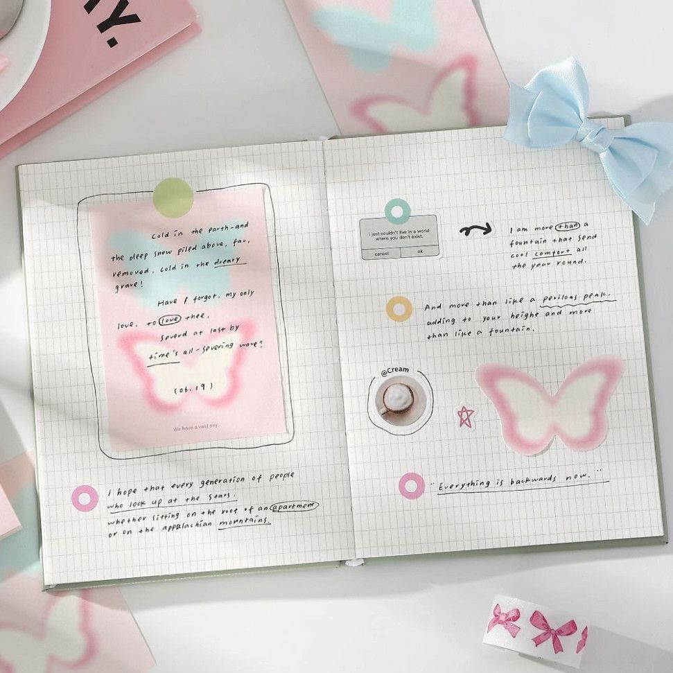  Giấy Ghi Nhớ Papermore 10 Tờ Cầu Vồng Hàn Quốc - Sổ Tay Trang Trí Sáng Tạo 