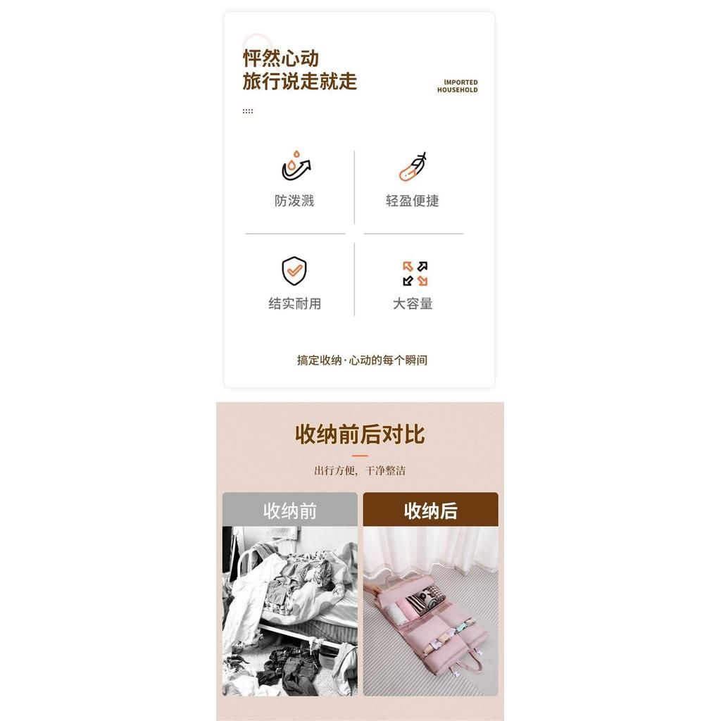  旅行包七合一便携出差收纳包收纳袋大容量衣物化妆品整理分类网兜 