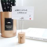  Giá Đỡ Ghi Chú Gỗ Nhật Bản - Bộ 5 Kẹp Tin Nhắn Sáng Tạo, Phong Cách Sang Trọng! 