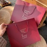  Túi tote đỏ lễ hội cao cấp túi quà tặng năm mới in logo 