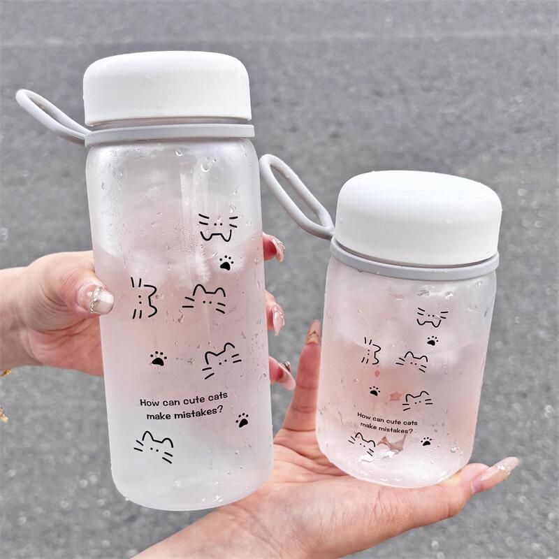  Cốc nước nữ tính thiết kế đơn giản, cốc uống nước tiện lợi 
