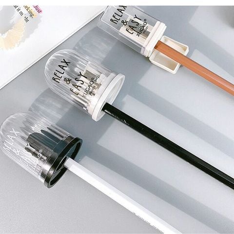  (HÀNG ĐẶT TRƯỚC) Combo 20 Gọt Bút Chì Trong Suốt Đơn Giản Bằng Tay Phác Họa Nghệ Thuật [GIAO HÀNG 2-10 NGÀY | SỈ TỪ 2 TRIỆU | CÓ THỂ IN LOGO] 